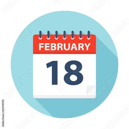 February 18 - Calendar Icon