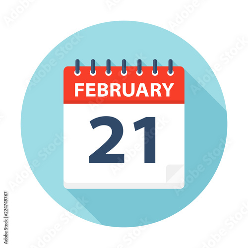 February 21 - Calendar Icon