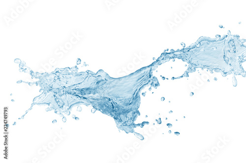 water splash isolated on white background,