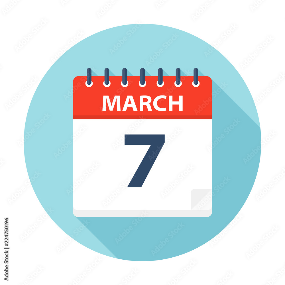 March 7 - Calendar Icon March 7 - Calendar Icon