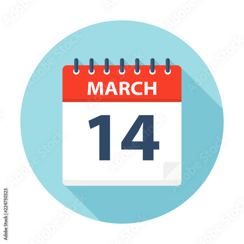 March 14 - Calendar Icon
