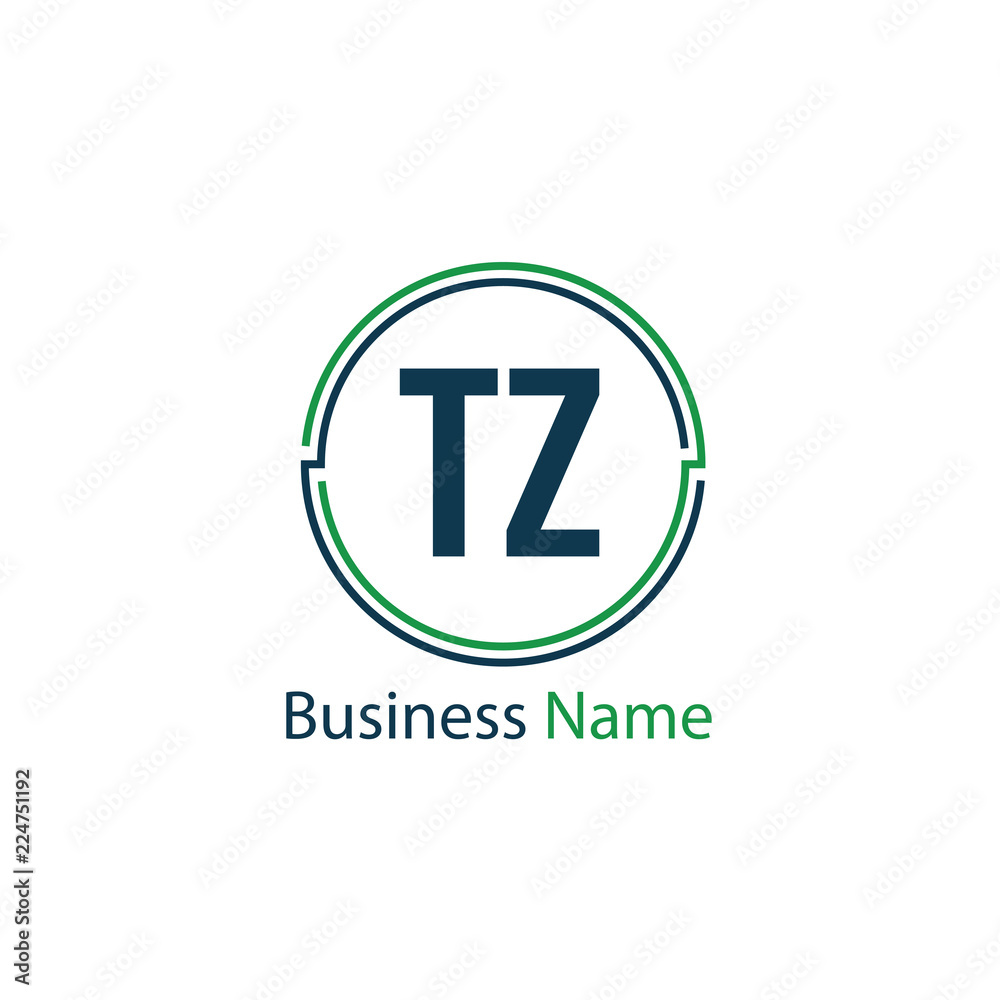 Obraz premium Initial Letter TZ Logo Template Design