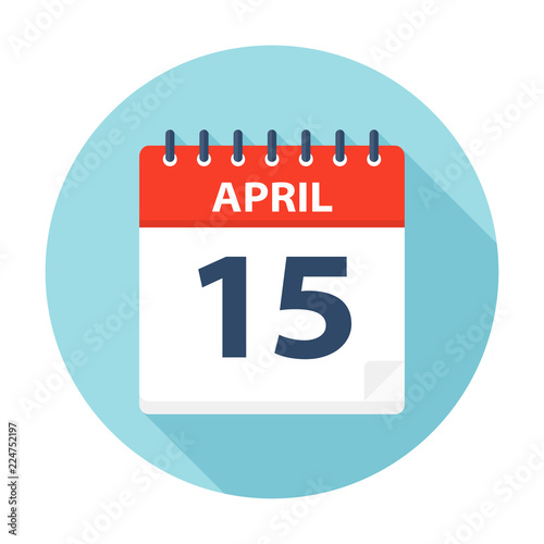 April 15 - Calendar Icon