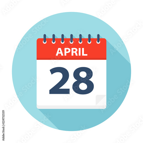 April 28 - Calendar Icon