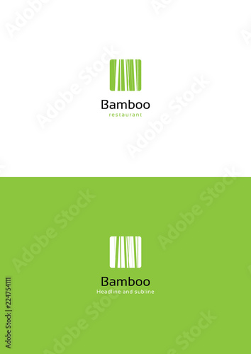 Bamboo logo teamplate.