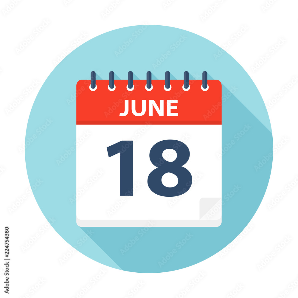 June 18 - Calendar Icon June 18 - Calendar Icon