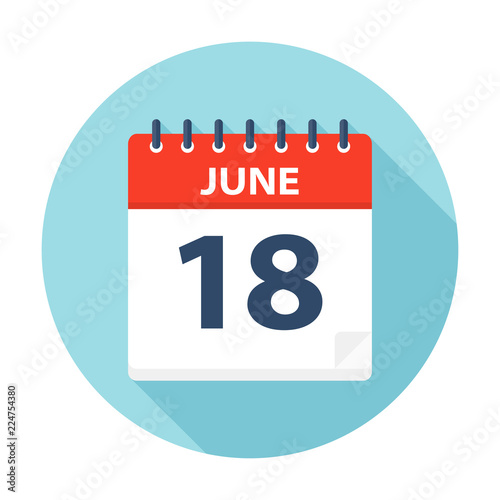 June 18 - Calendar Icon