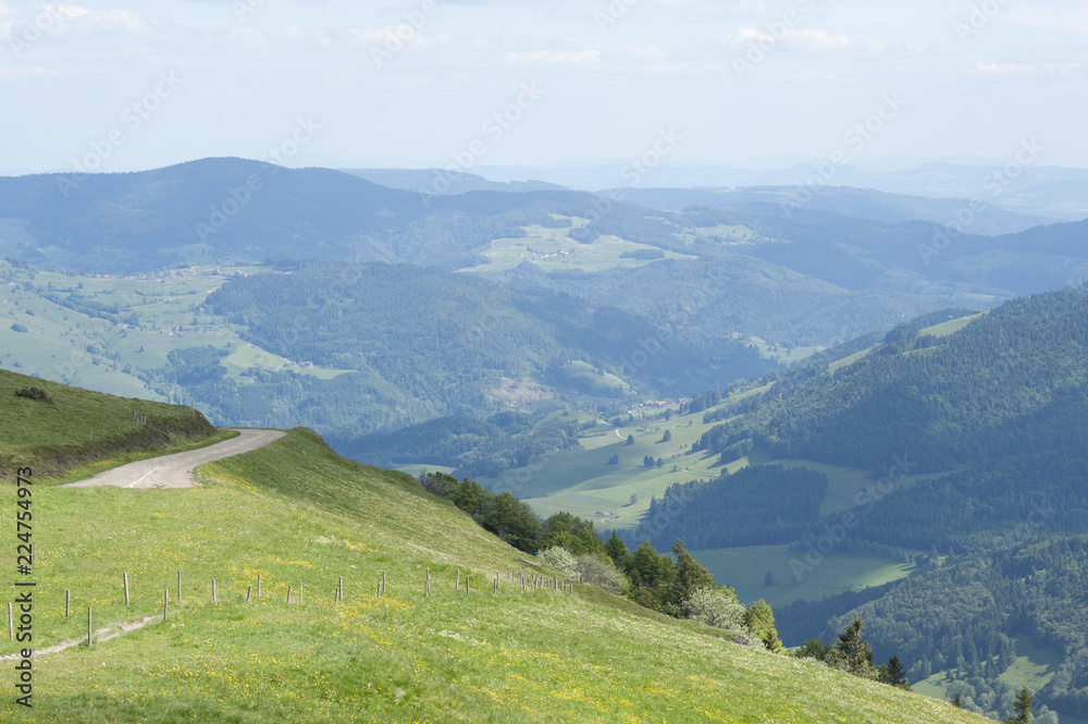 Wunderschöner Ausblick in ein schweizer Tal Wunderschöner Ausblick in ein schweizer Tal