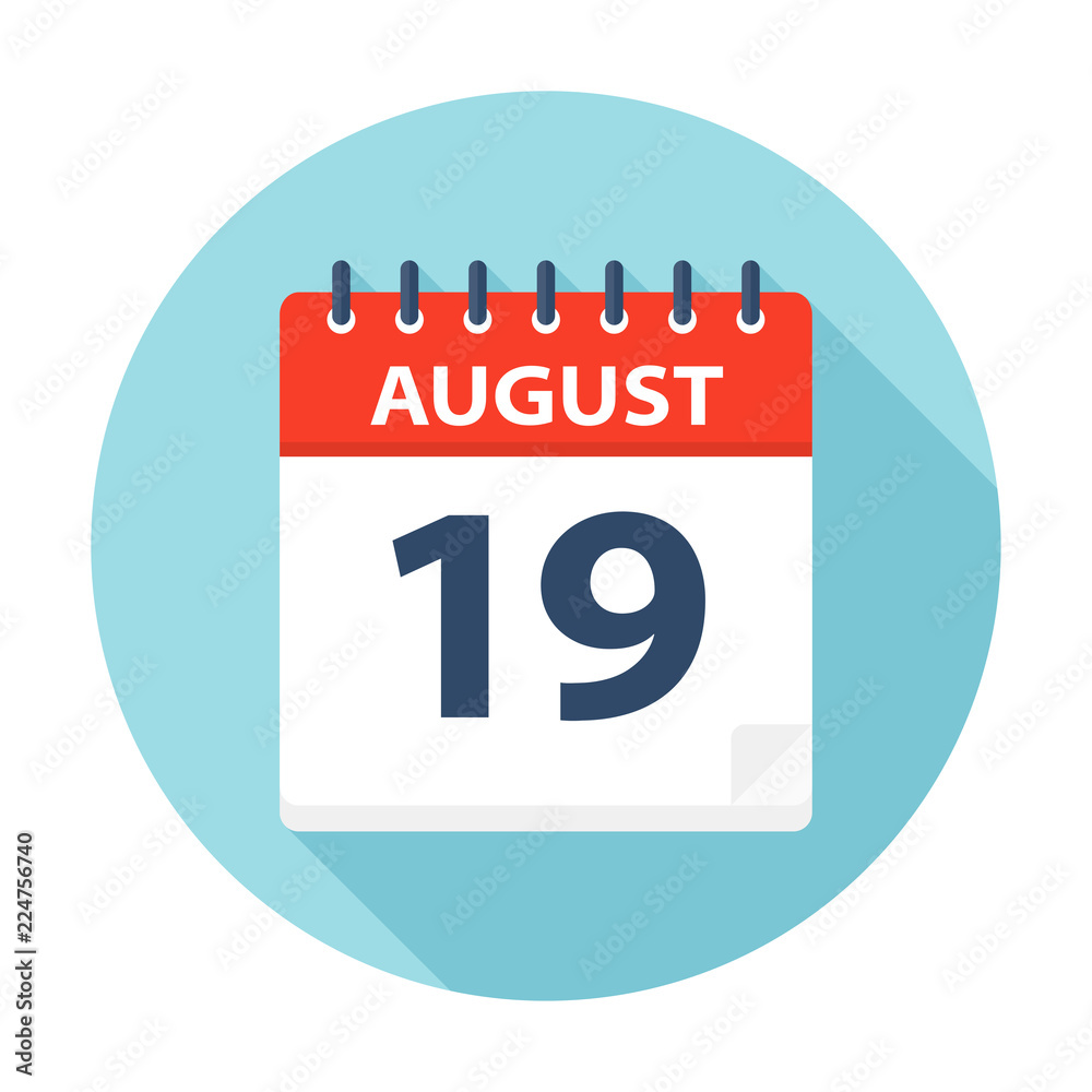 August 19 - Calendar Icon