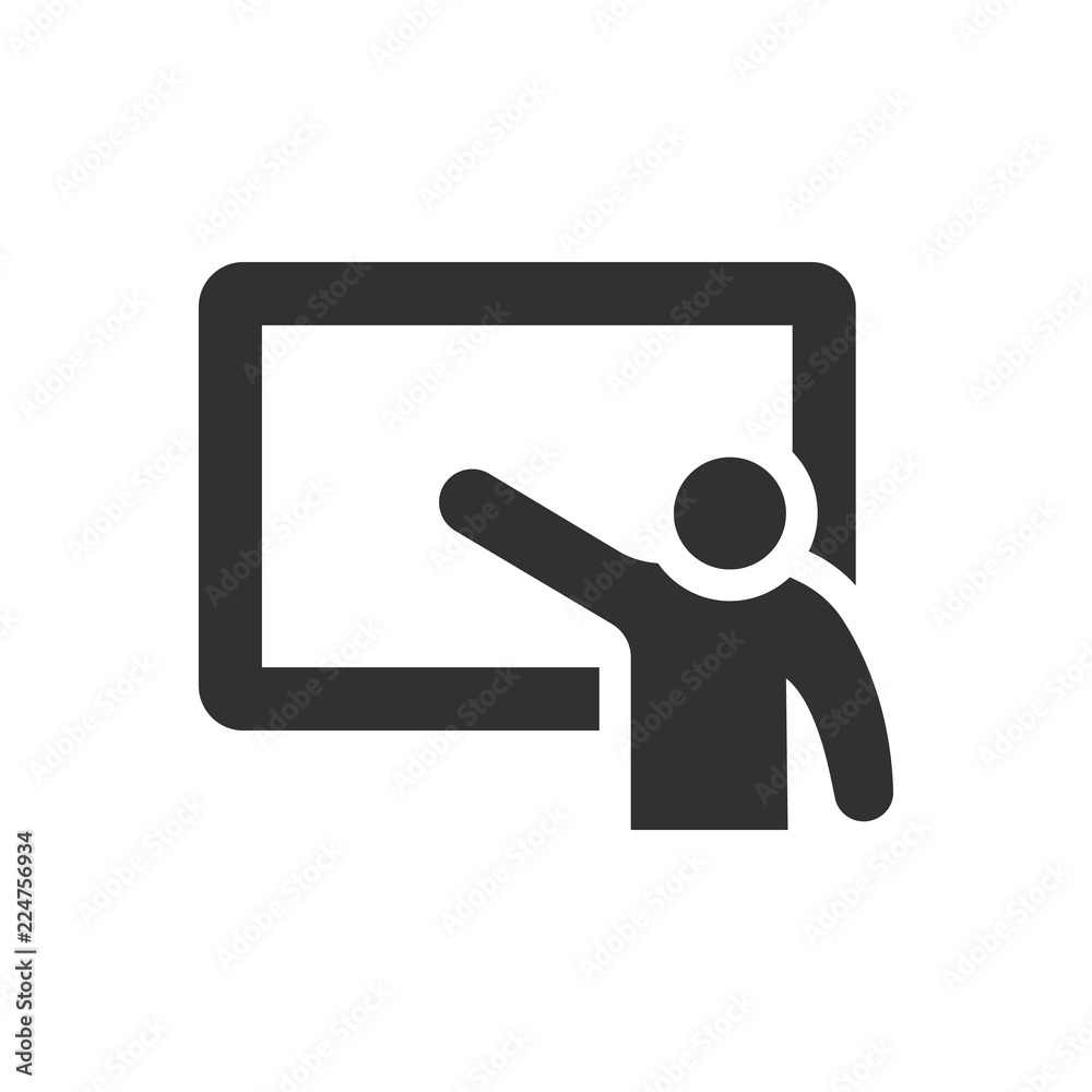 The man at the blackboard The man at the blackboard