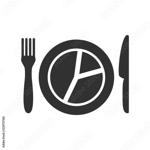Separate food. the plate is divided into parts