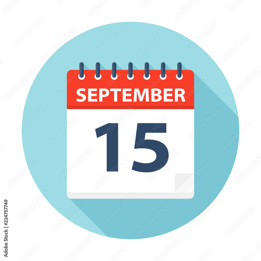 September 15 - Calendar Icon September 15 - Calendar Icon