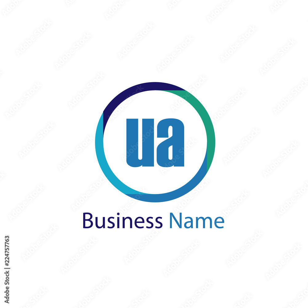 Initial Letter UA Logo Template Design Initial Letter UA Logo Template Design