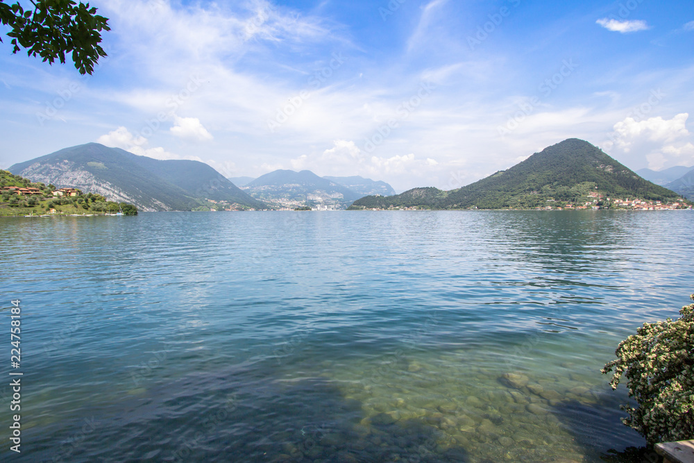 Landscape of Lake Como northern Italy