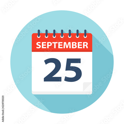 September 25 - Calendar Icon