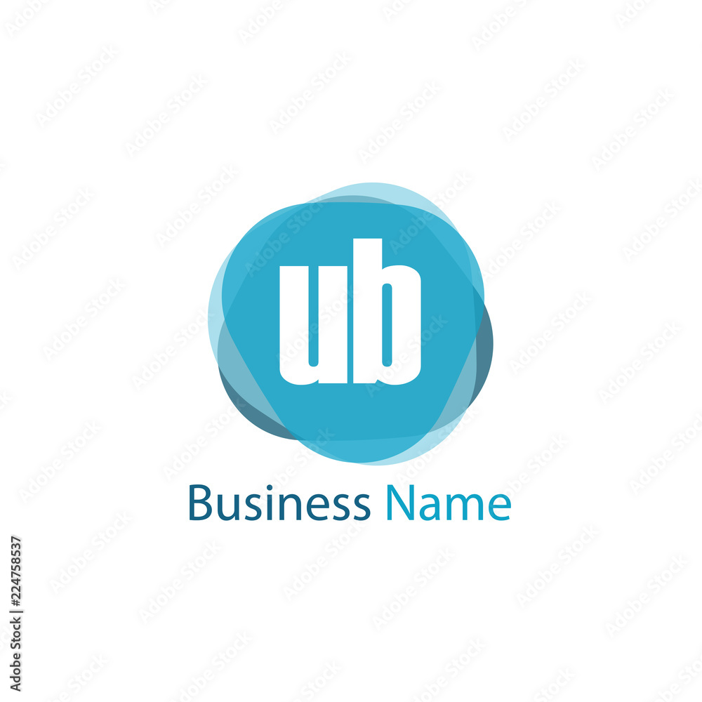 Initial Letter UB Logo Template Design Initial Letter UB Logo Template Design