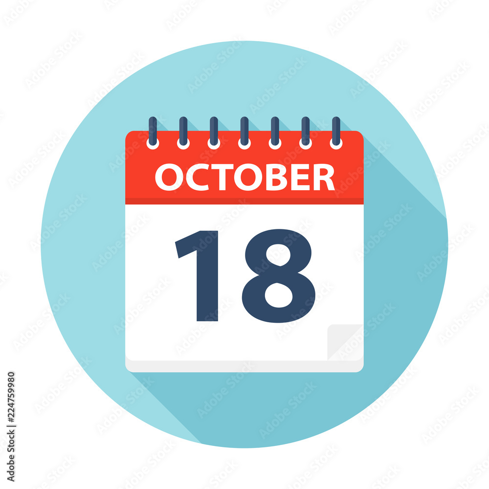 October 18 - Calendar Icon