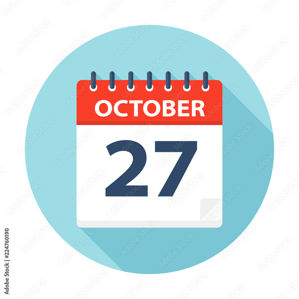 October 27 - Calendar Icon October 27 - Calendar Icon