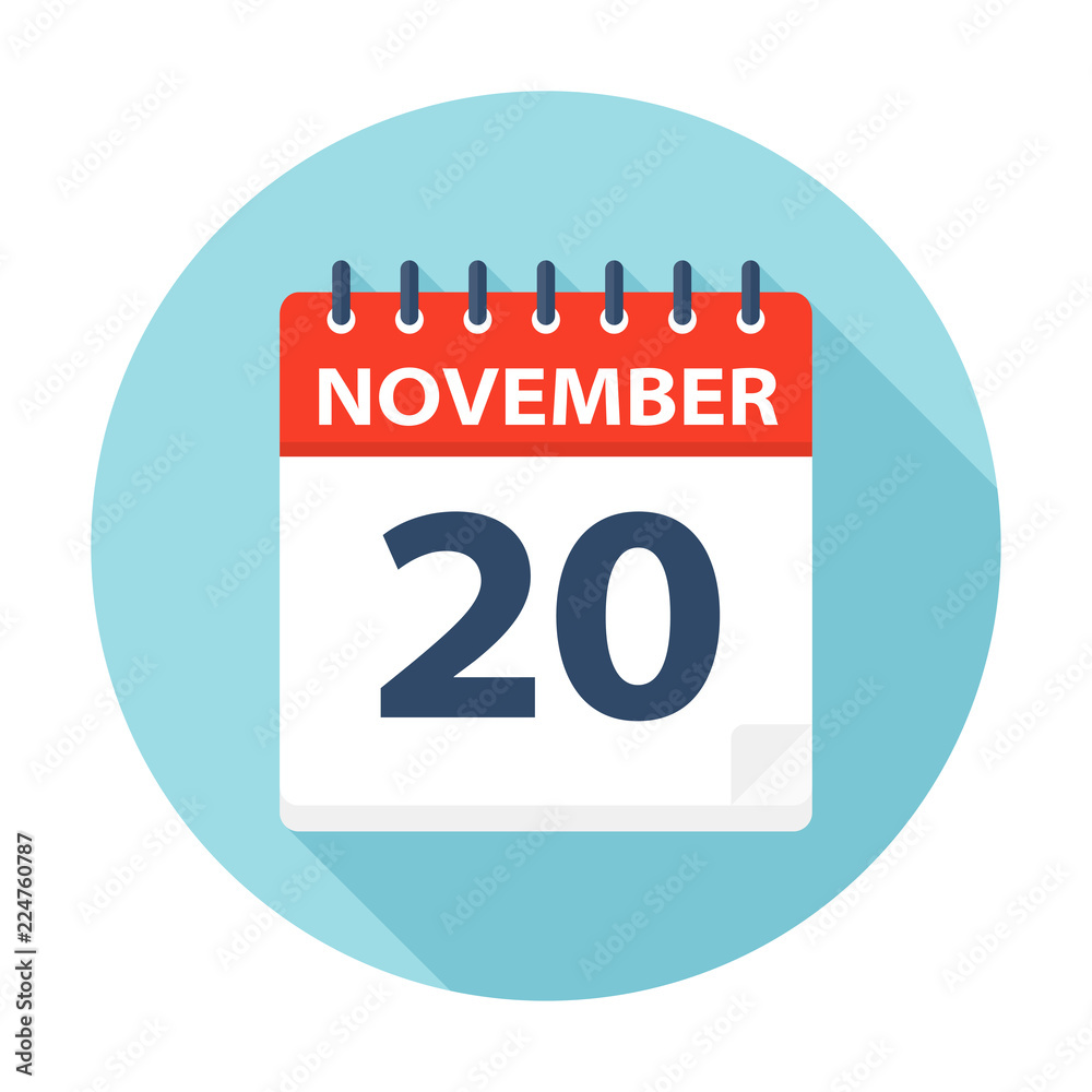 November 20 - Calendar Icon November 20 - Calendar Icon