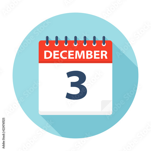 December 3 - Calendar Icon