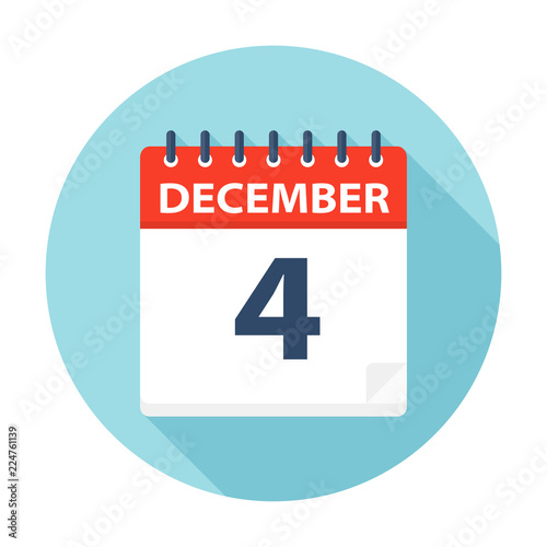 December 4 - Calendar Icon