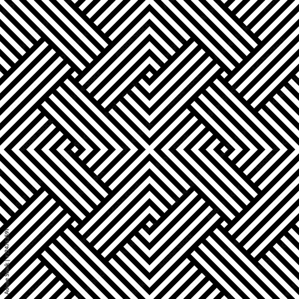 Vector geometric pattern. Seamless braided linear pattern. Vector geometric pattern. Seamless braided linear pattern.