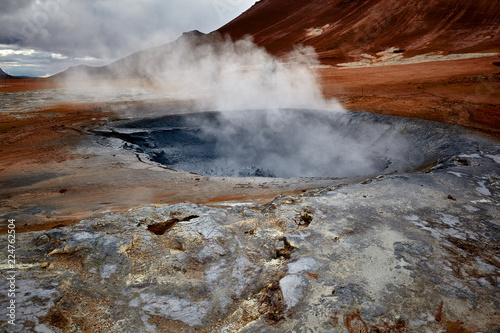Geothermal valley of Hverir, Iceland