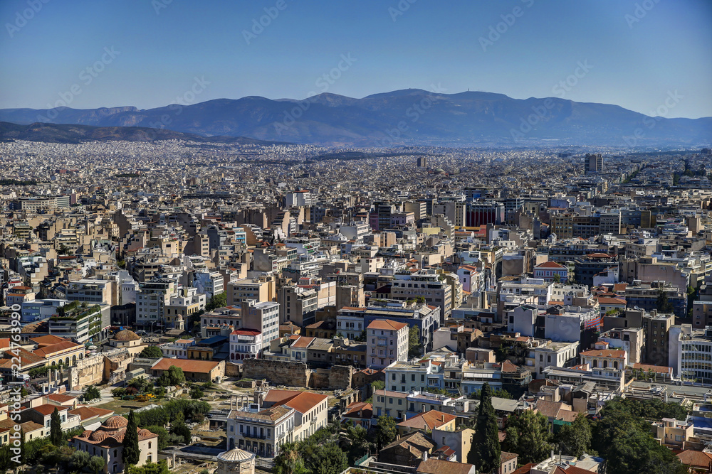 Athens skyline from the Acropolis