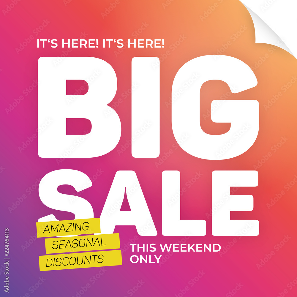 Fototapeta premium Big sale banner template