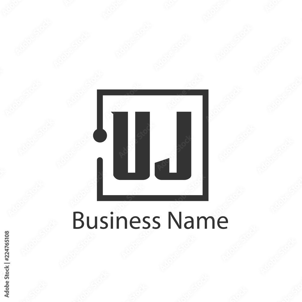 Initial Letter UJ Logo Template Design Initial Letter UJ Logo Template Design