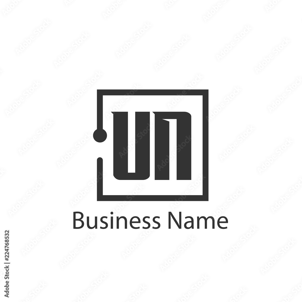 Initial Letter UN Logo Template Design Initial Letter UN Logo Template Design