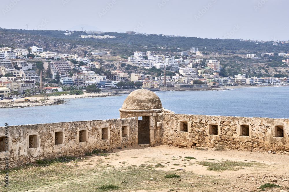 Greece. Crete. The city of Rethymnon. The Venetian Fortezza. View of the South-Western Tower