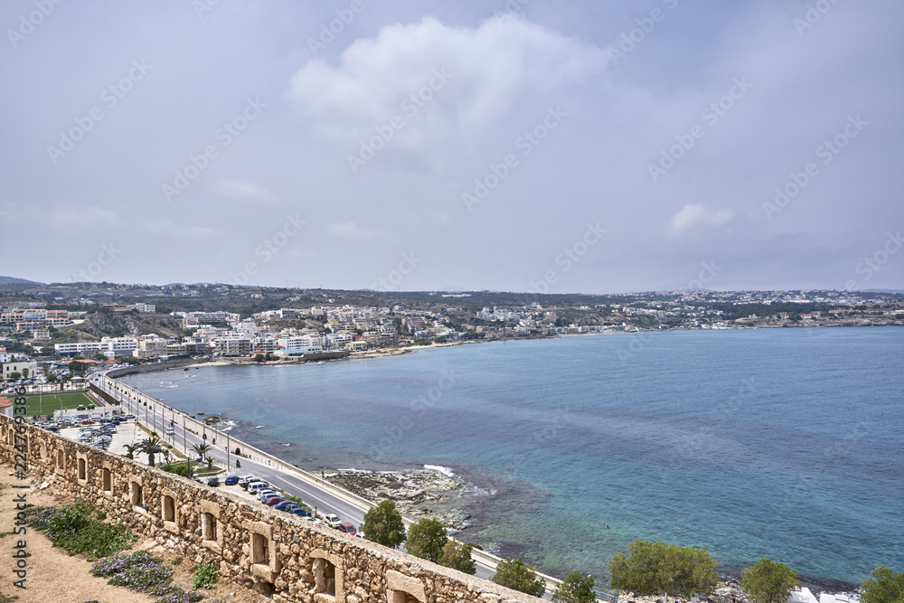 Greece. Crete. Rethymno. View to the West from the walls of Fortezza