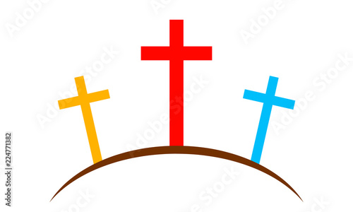 Calvary icon. Vector illustration