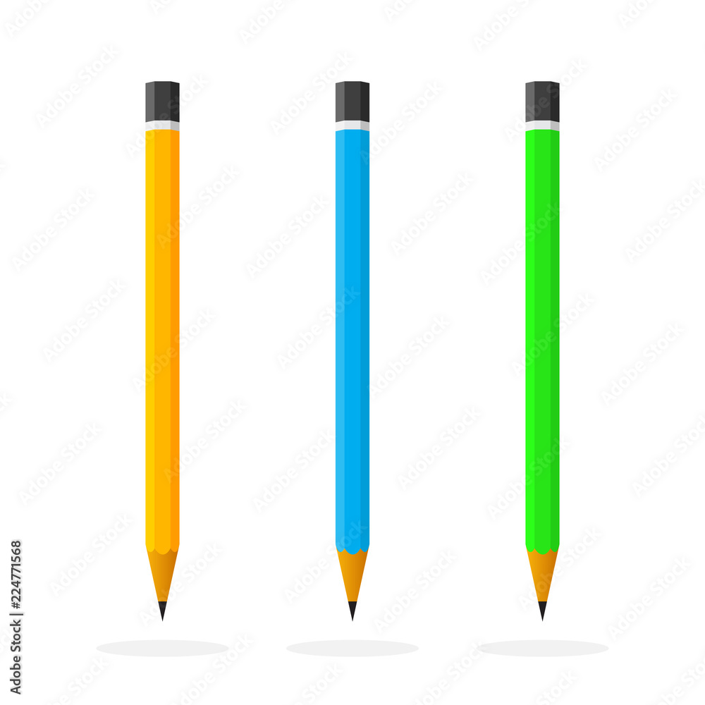 Pencil icons. Vector illustration Pencil icons. Vector illustration