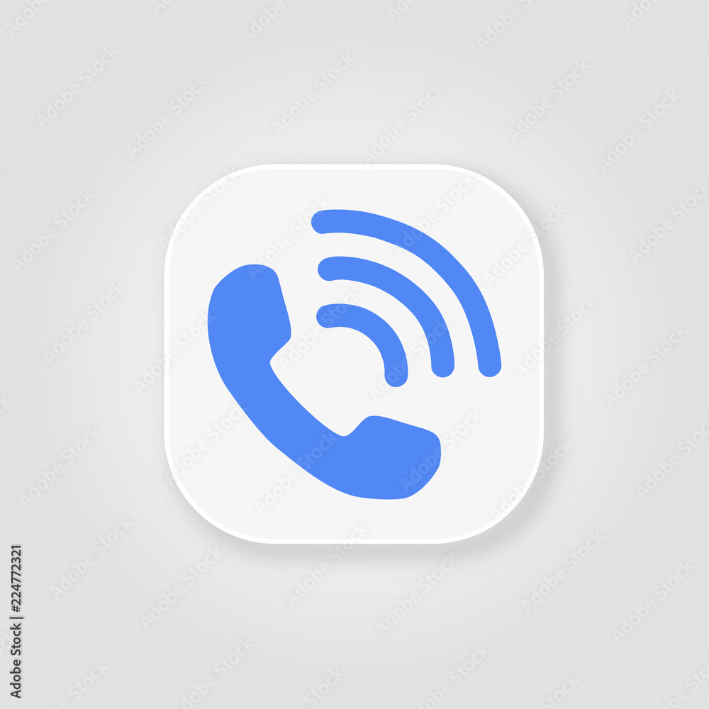 Phone icon in trendy flat style isolated on grey background. Phone icon in trendy flat style isolated on grey background.