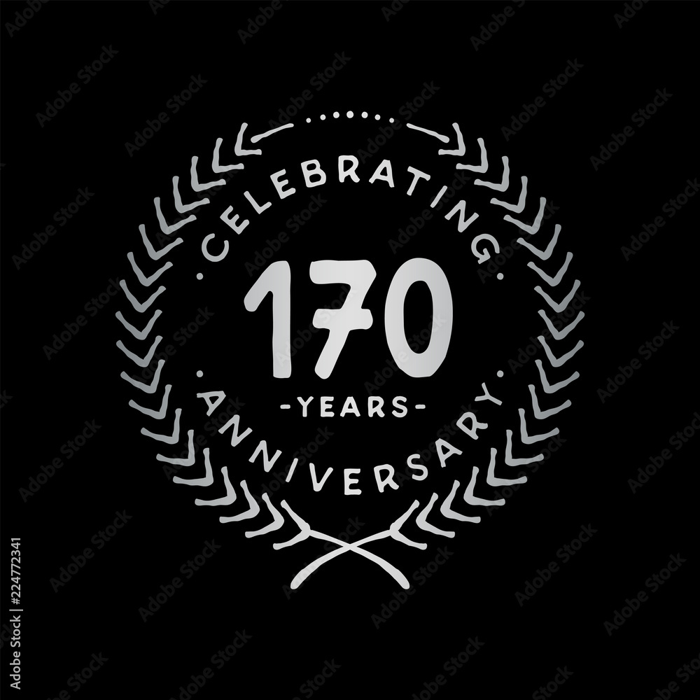 170 years design template. 170th vector and illustration 170 years design template. 170th vector and illustration