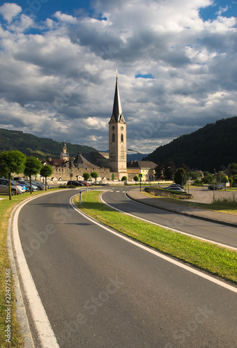 A beautiful Maria Himmelfahrt church in Gmünd in Kärnten, Austria.
