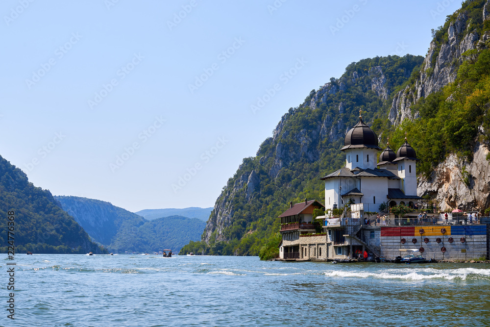 Church on the shore of Danube Big Boilers	