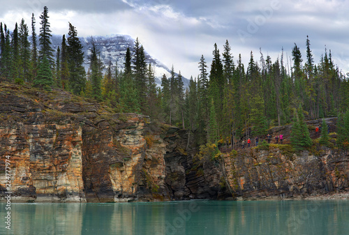 Athabasca Falls and River photo