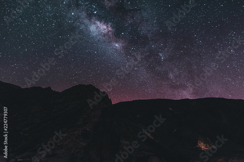 Milkyway and astrophotography at night, Tenerife Spain