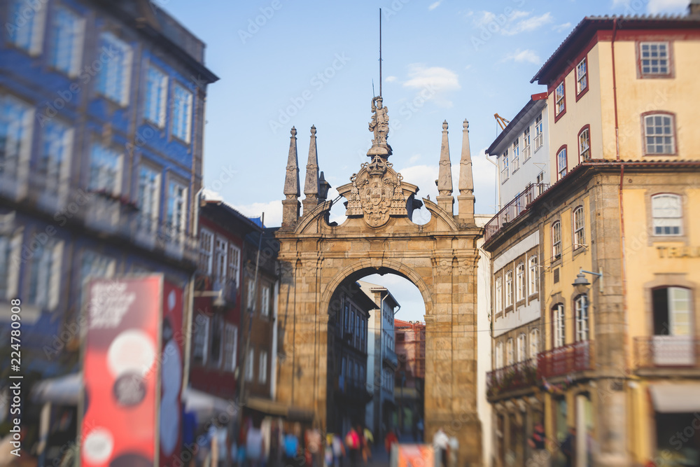 Braga's historic center, a 1-hour train ride from Porto for €7