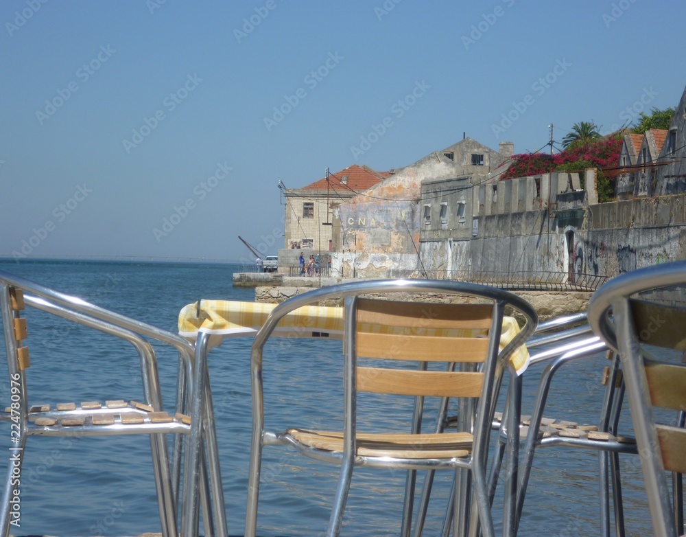 Fototapeta premium chairs in the sea