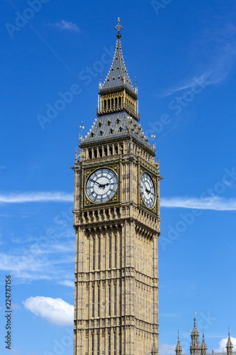 Big Ben clock, Houses of Parliament in Westminster, London