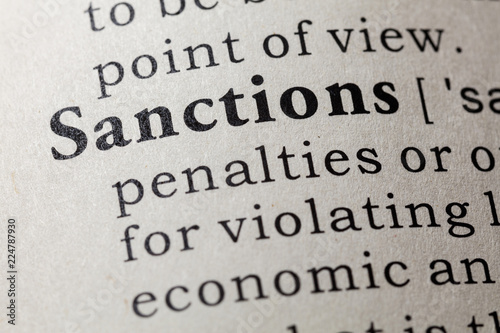 Photos definition of sanctions