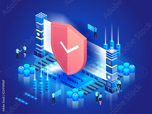 Data security. Network protection. Concept of Personal access