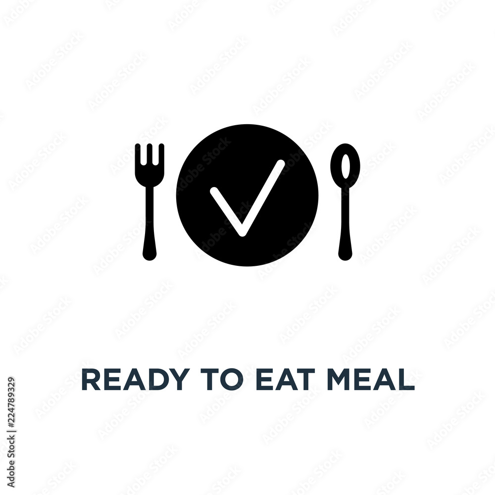 Fototapeta premium Ready to eat meal icon. Simple element illustration. Ready to ea
