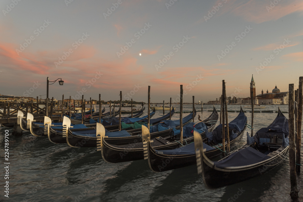 Venice and the moon