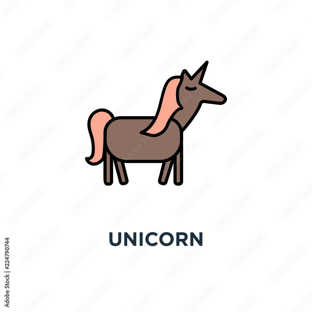 unicorn icon, symbol of mythical animal representing the statistical rarity of successful ventures, pink magic unicorn with flying stars, concept privately held startup company valued at over $1 unicorn icon, symbol of mythical animal representing the statistical rarity of successful ventures, pink magic unicorn with flying stars, concept privately held startup company valued at over $1