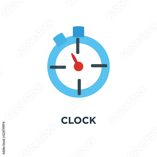 Free Download clock icon. clock concept symbol design, vector illustration - GFXLoad